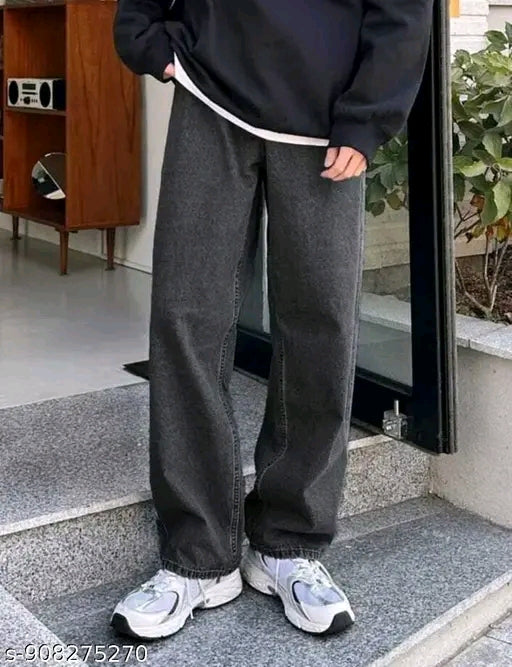 Relaxed fit denim baggy